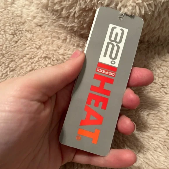 NWT 32 Degrees Heat XL Cream Coconut Ivory Teddy Bear Mock Neck Pullover Sweater - Picture 5 of 10